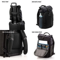 Tenba Mochila Fulton V2 10L Negra | Mochila fotográfica compacta y urbana