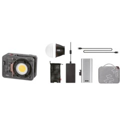 ZHIYUN MOLUS X60 Combo | Luz LED COB de 60W con batería de agarre y accesorios completos