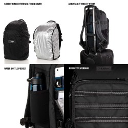 Tenba Mochila Axis V2 16L Negra | Mochila fotográfica táctica y profesional