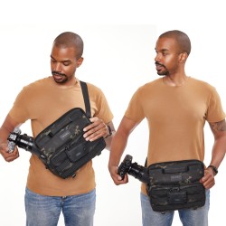Tenba Bolsa Bandolera Axis V2 6L Multicam | Bandolera táctica con diseño camuflaje para fotógrafos