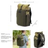 Tenba Mochila Fulton V2 14L Kaki | Mochila fotográfica elegante y versátil