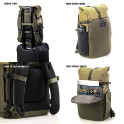 Tenba Mochila Fulton V2 14L Kaki | Mochila fotográfica elegante y versátil