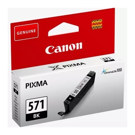 Canon CLI-571BK | Cartucho de tinta negra original de 6,5ml para impresoras Canon