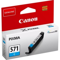Canon CLI-571C | Cartucho de tinta cian original de 6,5ml para impresoras Canon