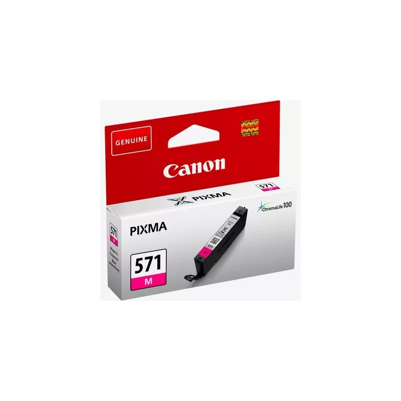 Canon CLI-571M | Cartucho de tinta magenta original de 6,5ml para impresoras Canon