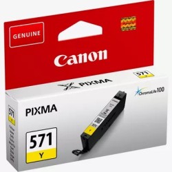 Canon CLI-571Y | Cartucho de tinta amarilla original de 6,5ml para impresoras Canon