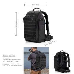Tenba Mochila Axis V2 20L Negra | Mochila fotográfica profesional de alta capacidad