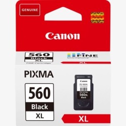 Canon PG-560XL | Cartucho de tinta negra XL de alto rendimiento 14,3ml para impresoras Canon