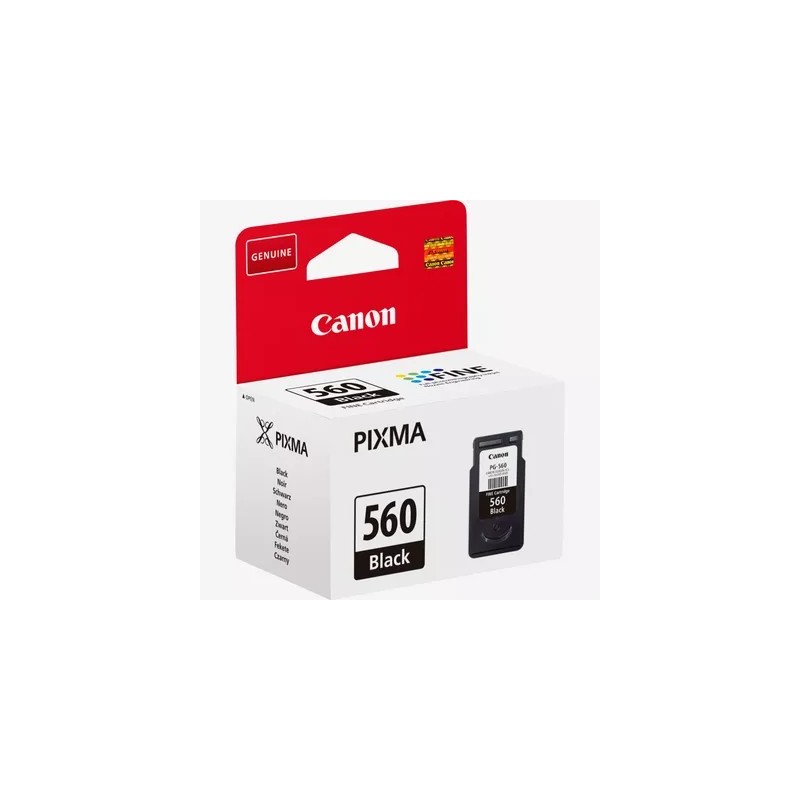 Canon PG-560 | Cartucho de tinta negra estándar de 7,5ml original para impresoras Canon
