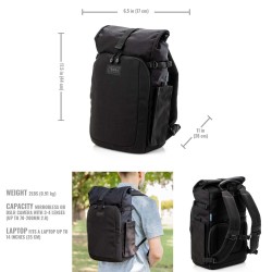 Tenba Mochila Fulton V2 14L Negra | Mochila fotográfica compacta y versátil