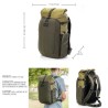 Tenba Mochila Fulton V2 16L Kaki | Mochila fotográfica espaciosa y funcional