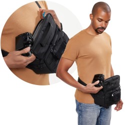 Tenba Bolsa Bandolera Axis V2 4L Negra | Bolsa táctica compacta para cámaras y accesorios
