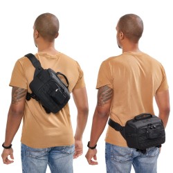 Tenba Bolsa Bandolera Axis V2 4L Negra | Bolsa táctica compacta para cámaras y accesorios