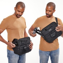 Tenba Bolsa Bandolera Axis V2 6L Negra | Bandolera táctica para cámaras mirrorless y accesorios