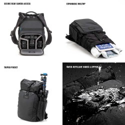 Tenba Mochila Fulton V2 10L Negra | Mochila fotográfica compacta y urbana