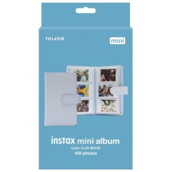 Fujifilm Álbum Instax Mini 12 Blanco | Álbum elegante para fotos instantáneas