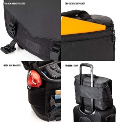 Tenba Bolsa de Hombro Messenger DNA 13 Negra | Bolsa fotográfica messenger mediana