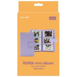 Fujifilm Álbum Instax Mini 12 Violeta | Álbum elegante y moderno para fotos instantáneas