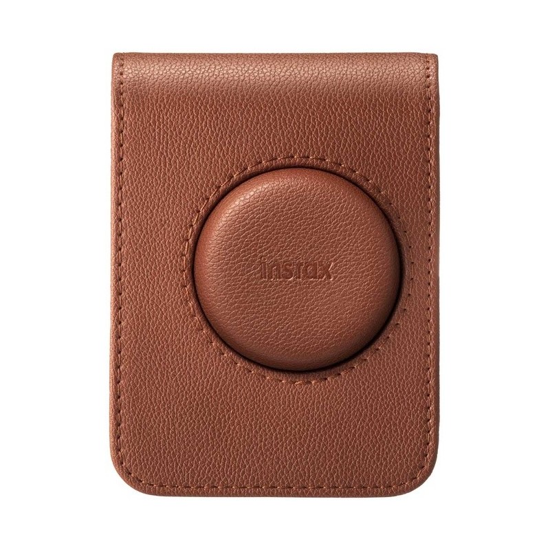 Fujifilm Funda Instax Mini Evo Marrón | Protección elegante para cámara instantánea