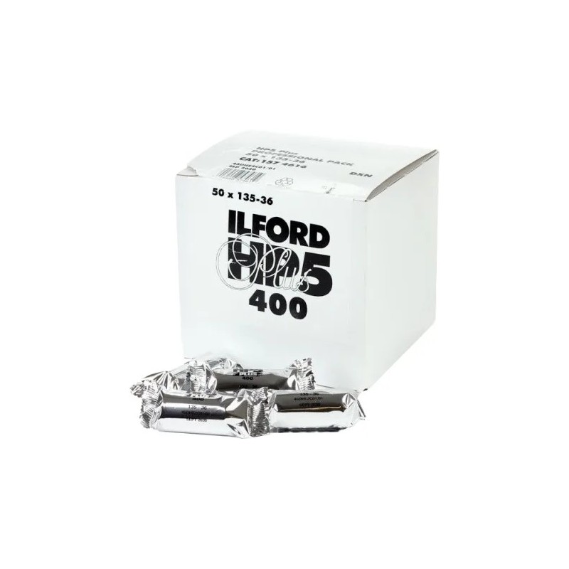 ILFORD HP5 Plus 135-36 | Pack de 50 rollos de película blanco y negro ISO 400 versátil y de alto rendimiento