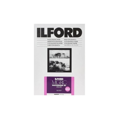 Ilford MGRC Multigrade RC Deluxe Glossy | Papel fotográfico 17.8x24cm (25 hojas)