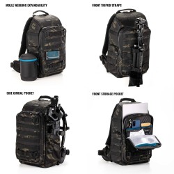 Tenba Mochila Axis V2 20L Camo Multicam BK | Mochila fotográfica táctica de alta capacidad