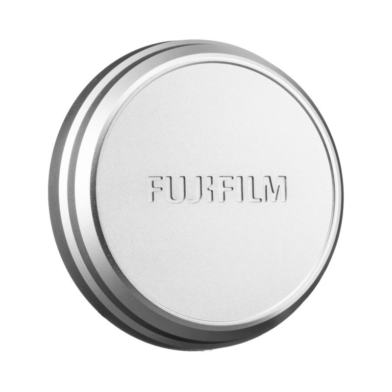 Fujifilm X100V | Tapa de lente plata original para cámara Fujifilm X100V