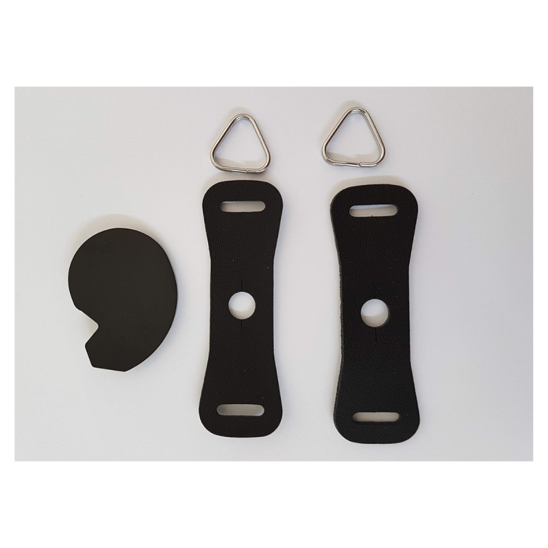 Fujifilm Kit de Triángulos Metálicos + Protector de Cuero | Accesorio original para correas Fujifilm