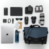 Tenba Bolsa de Hombro Messenger DNA 16 DSLR Azul | Bolsa messenger espaciosa para cámaras DSLR y portátil