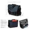 Tenba Bolsa de Hombro Messenger DNA 16 DSLR Azul | Bolsa messenger espaciosa para cámaras DSLR y portátil