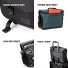 Tenba Bolsa de Hombro Messenger DNA 16 DSLR Azul | Bolsa messenger espaciosa para cámaras DSLR y portátil