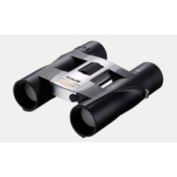 Nikon Prismáticos Aculon A30 10×25 Plata | Compactos con estilo y aumento reforzado