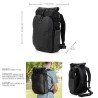 Tenba Mochila Fulton V2 16L Negra | Mochila fotográfica amplia y cómoda para fotógrafos urbanos