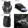 Tenba Mochila Fulton V2 16L Negra | Mochila fotográfica amplia y cómoda para fotógrafos urbanos