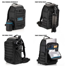 Tenba Mochila Axis V2 24L Negra | Mochila fotográfica profesional de gran capacidad