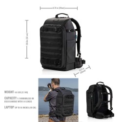 Tenba Mochila Axis V2 24L Negra | Mochila fotográfica profesional de gran capacidad