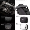 Tenba Bolsa de Hombro Messenger DNA 9 Negra | Bolsa messenger compacta para fotografía urbana