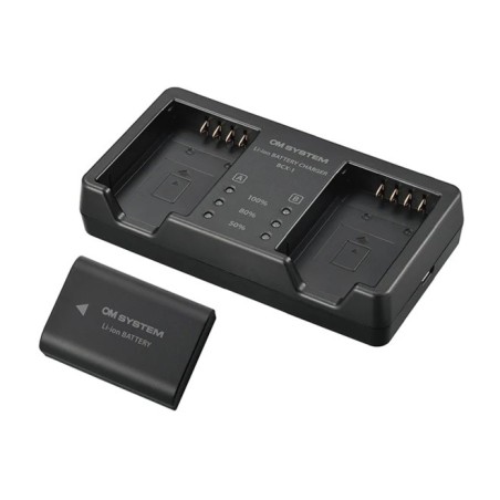 OM System Cargador + Batería SBCX-1 | Kit completo para alimentación de cámaras OM System