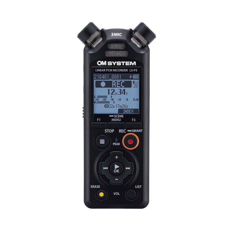 OM System Grabadora de Audio LSP-5 G1 | Dispositivo profesional para grabación de sonido
