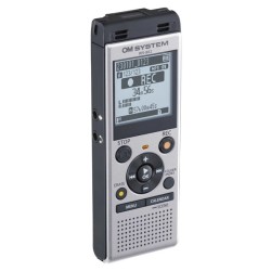 OM System Grabadora WS-882 Plata | Grabadora de audio portátil y profesional