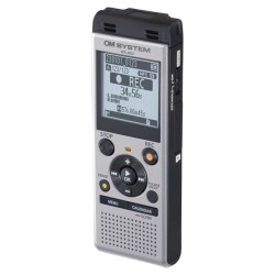 OM System Grabadora WS-882 Plata | Grabadora de audio portátil y profesional