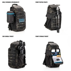 Tenba Mochila Axis V2 16L Camo Multicam BK | Mochila fotográfica táctica con diseño militar