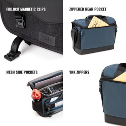 Tenba Bolsa de Hombro Messenger DNA 9 Azul | Bolsa messenger urbana para fotografía