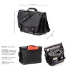 Tenba Bolsa de Hombro Messenger DNA 16 DSLR Negra | Bolsa messenger amplia para cámaras DSLR y portátil