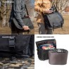 Tenba Bolsa de Hombro Messenger DNA 16 DSLR Negra | Bolsa messenger amplia para cámaras DSLR y portátil