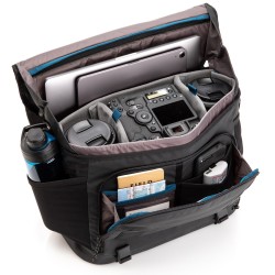Tenba Bolsa de Hombro Messenger DNA 16 DSLR Negra | Bolsa messenger amplia para cámaras DSLR y portátil
