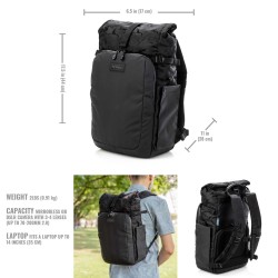 Tenba Mochila Fulton V2 14L Negra | Mochila fotográfica compacta y versátil