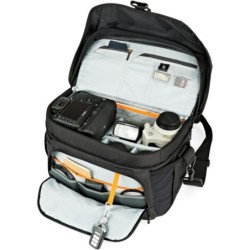 LOWERPRO Nova 200 AW II Negro | Bolsa de hombro XL para equipo fotográfico profesional