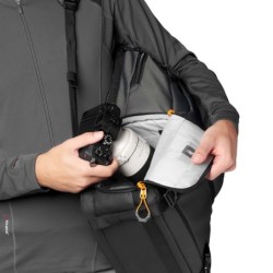 LOWERPRO Fastpack BP 250 AW III Gris | Mochila fotográfica híbrida para viajes y trabajo
