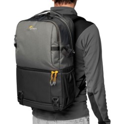 LOWERPRO Fastpack BP 250 AW III Gris | Mochila fotográfica híbrida para viajes y trabajo